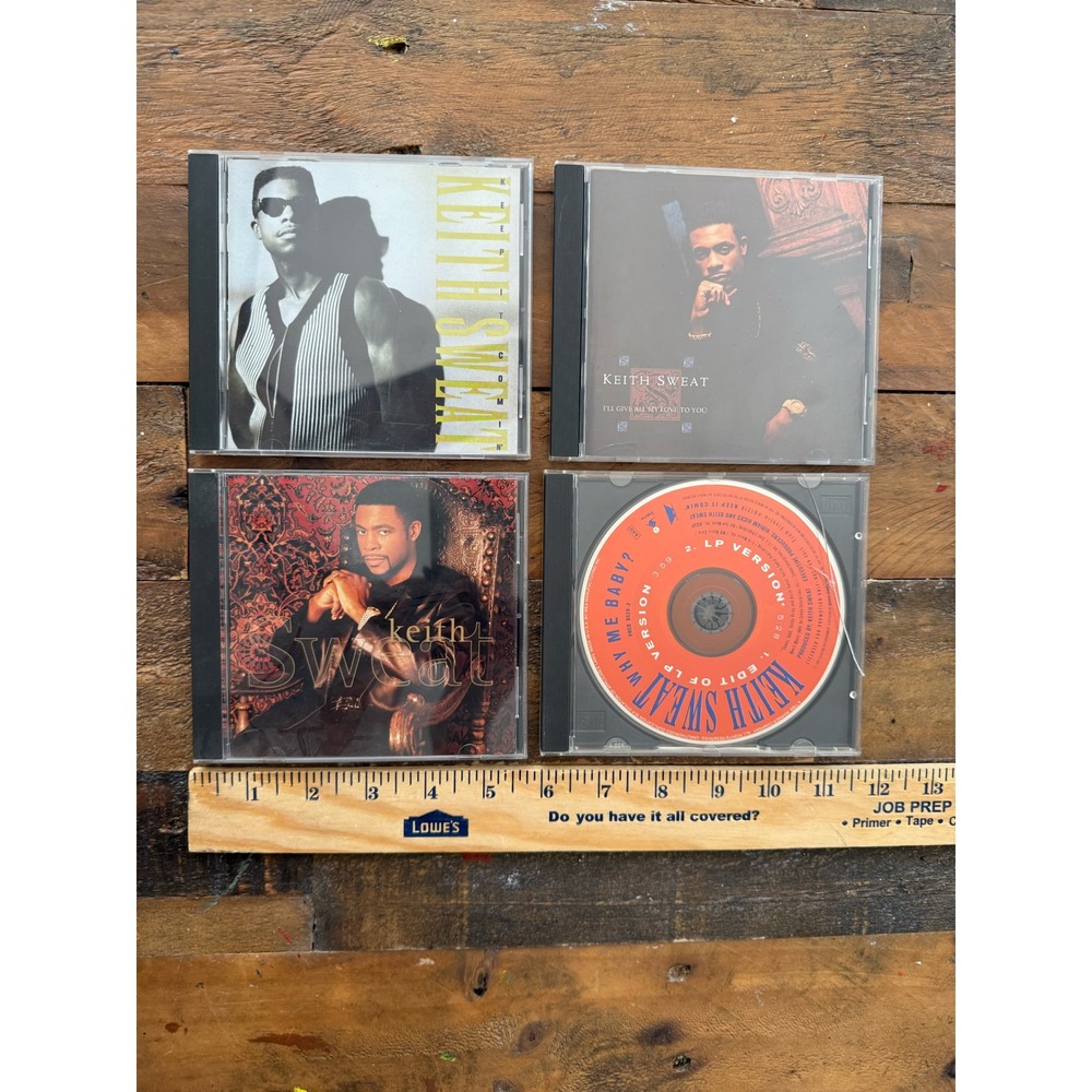 Keith Sweat CD Lot 3 Albums 1 Single I'll Give All My Love To You Keep It Comin